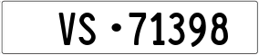Trailer License Plate